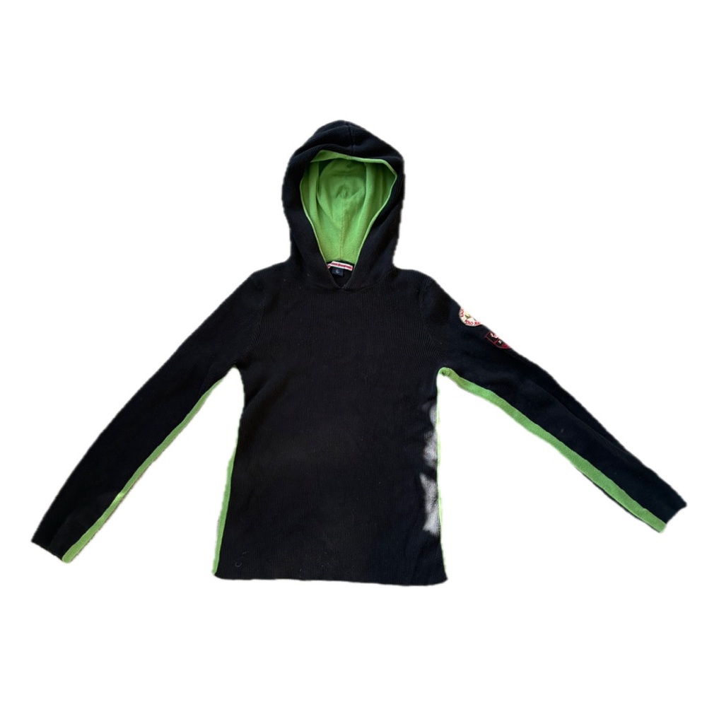 Ralph Lauren Black Hoodie with Green Accents